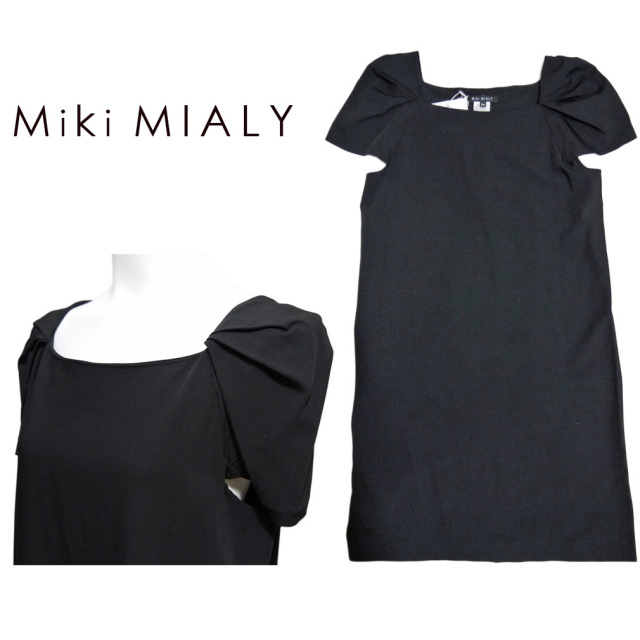 ミキミアリ 半袖ワンピース 黒 #34 Miki MIALY