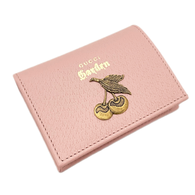 グッチガーデン　チェリー　二つ折り財布　ピンク GUCCI garden