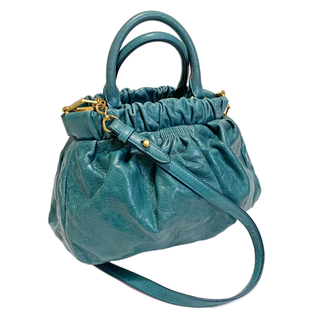 ミュウミュウ 2wayハンドバッグ ショルダーバッグ ターコイズブルー Turchese Rn0751 Miu Miu インポートセレクトショップ It Girl S Collection プラダ ミュウミュウなどハイブランド品やインポートファッションアイテムの格安通販サイト
