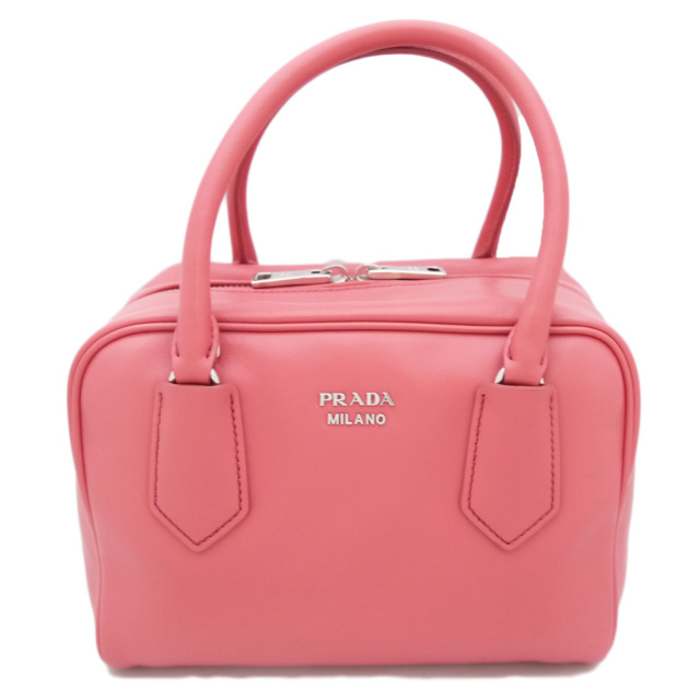 プラダ バイカラー レザー インサイドバッグ ピンク 1BB011 PRADA