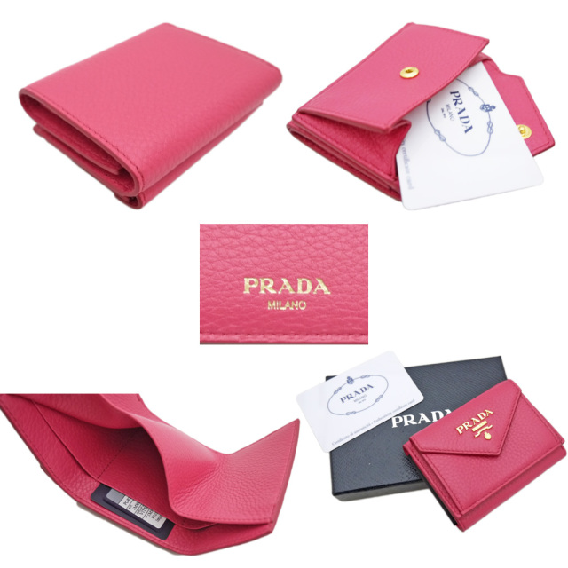 銀座【Ss様専用】PRADA ミニ財布　ピンク 小物