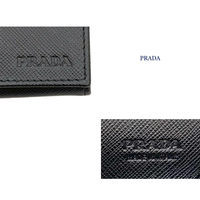 プラダ　メンズ　サフィアーノレザー　コインケース　黒 2MM935　PRADA