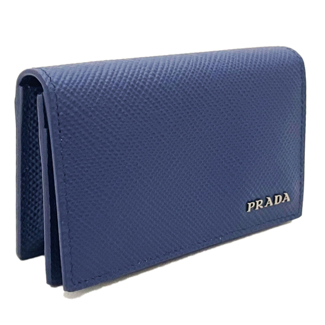 新品プラダ　メンズ  カードケース  青  2MC122  PRADA