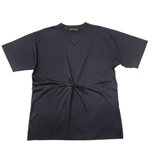 プラダ　メンズ　クルーネックTシャツ　黒　#M  PRADA
