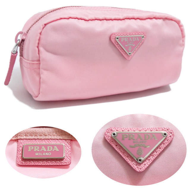 プラダ ナイロン 化粧ポーチ 1N0175 ピンク（ROSA) PRADA - インポート ...