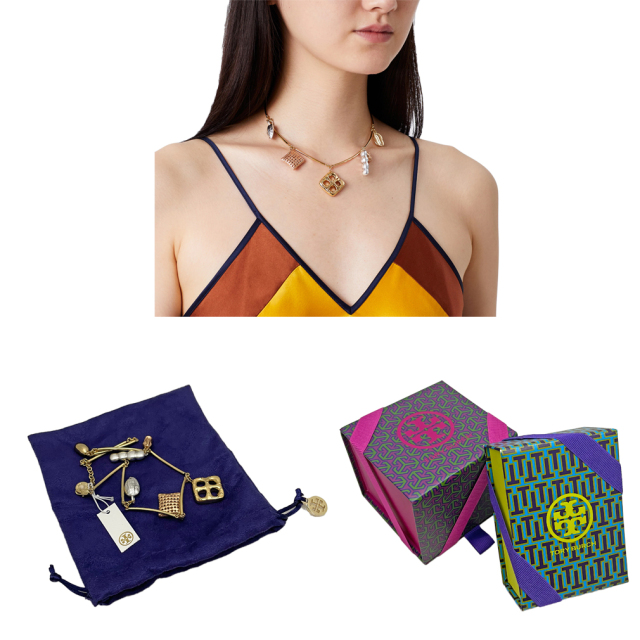 トリーバーチ チャーム ネックレス ゴールド TORY BURCH