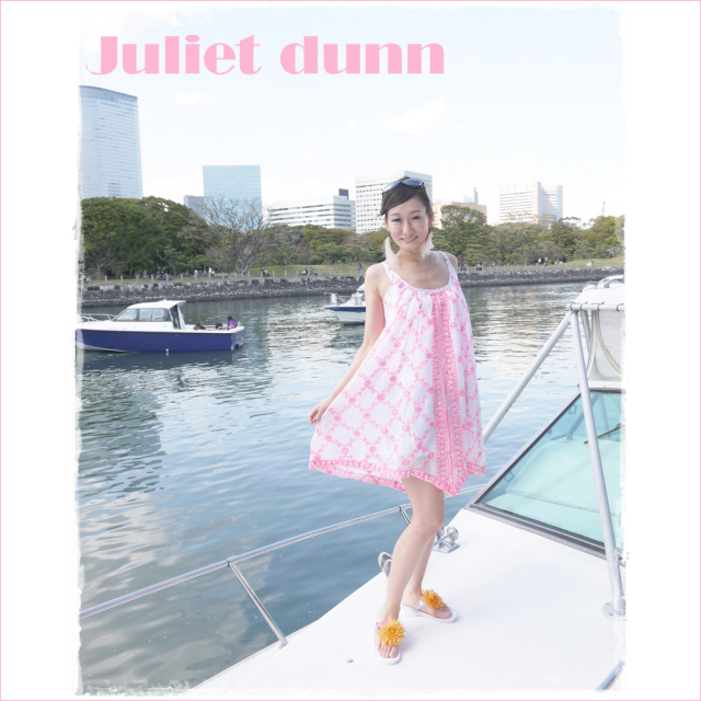 【Price down】juliet dunn london　水着の上に　ネオンカラー　背中がセクシー　チュニックワンピース　ネオンピンク　#1　 ジュリエットダン