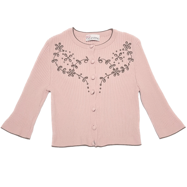 レッドヴァレンティノ　ボレロカーディガン　ピンク　#XS　RED VALENTINO